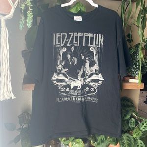 Led Zeppelin Vintage Style Oversized Tshirt-100% Cotton